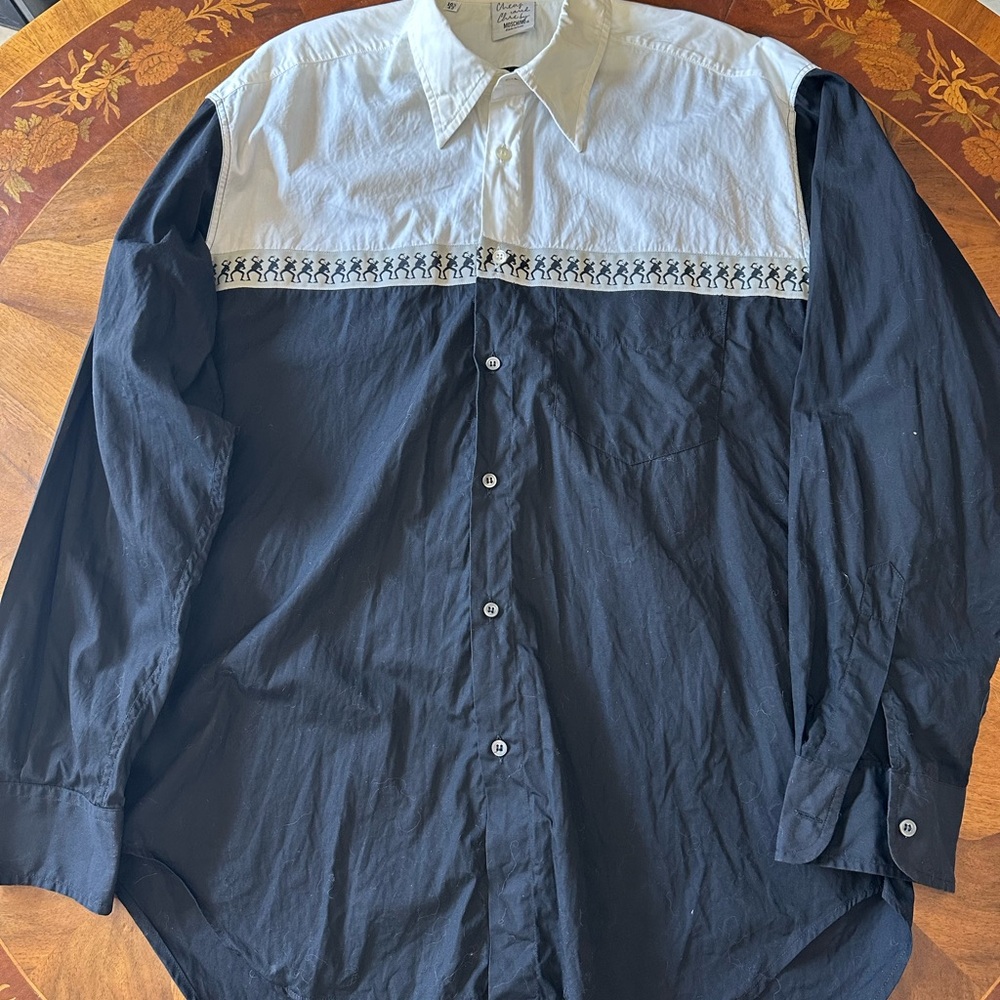 Moschino Two-Tone Black and White Dress Shirt